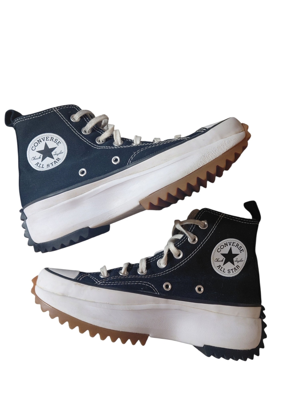 Converse Run Star Hike Navy Blue High-Top Sneakers Size 7.5 All-Stars